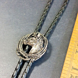 Bolo Tie Necktie Equestrian Cowboy Horse See Photos